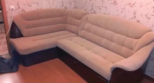 Перетяжка углового дивана. Георгиевск